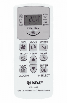 Пульт универсальный для кондиционеров Qunda KT-E02 (universal 4000 in1)